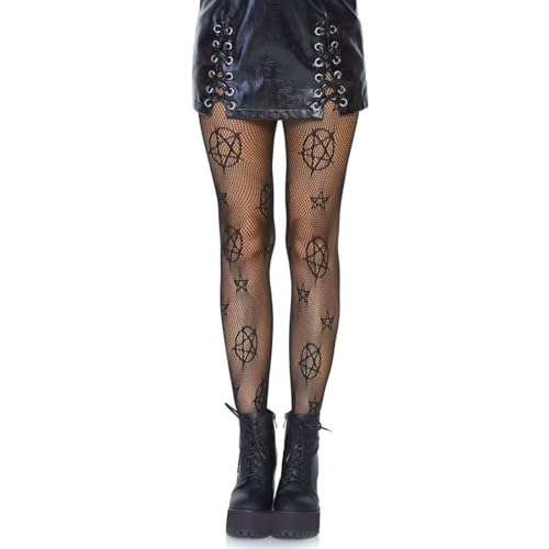 Image of Ulalaza Sparkle Hollow Out Letter Nude Colorful Rhinestone Hot Drilling Fishnet Pantyhose Tights for women Luminous