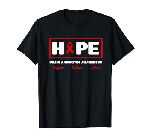 Maglietta dell'aneurisma cerebrale - Hope Brain Aneurysm Awareness Maglietta