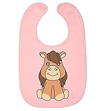 Pferde Mädchen Geschenk. Dieser süße Baby Latz mit Pferdemotive eignet sich als Geburtstagsgeschenk oder als Babygeschenk für die Erstausstattung zur Babyparty, Pullerparty oder Baby Shower. Dieser Saberlatz hat einen Klettverschluss auf der Rückseite für ein einfaches an und ausziehen.