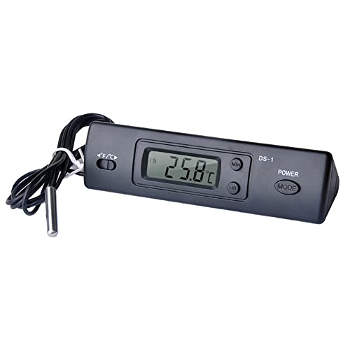 SPORTARC Elektronisches Thermometer Auto Multifunktionszeit Temperatur Anzeige mit Sonde