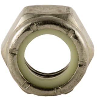 1/2"-13 UNC NTE (Thin) Nylon Insert Locknuts, 316 Stainless Steel A4, Coarse (25 Pack)
