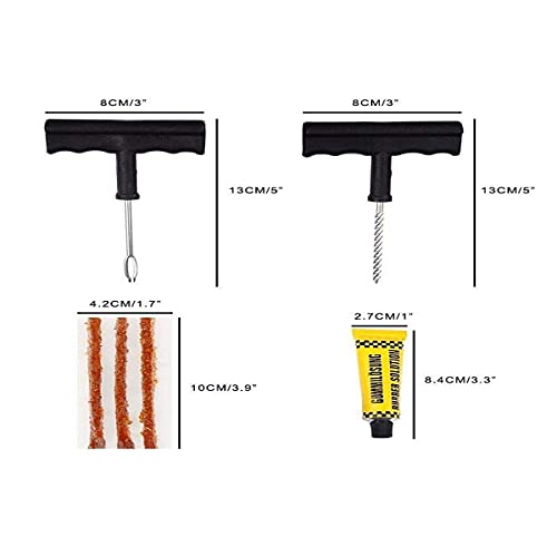 BUFFER® 6 Parça Araba Motosiklet Otomobil Bisiklet Lastik Tamir Seti Araç Bakım Kiti