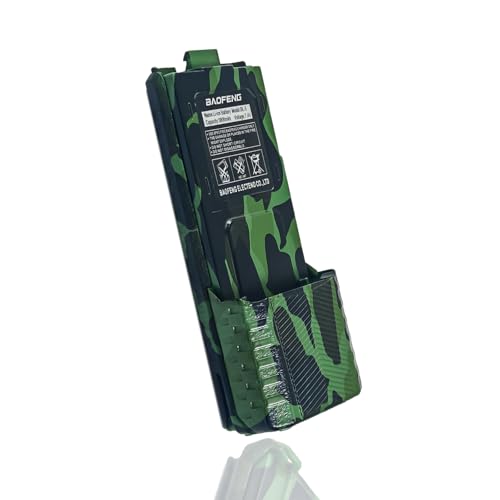 BAOFENG BF-F8HP Battery BL-5 Extended 3800mAh Large Capacity Li-ion for GMRS Ham Radio UV-5R Series (Camo)