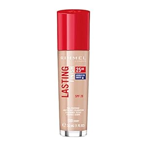 Rimmel London Lasting Finish 25 Hour Foundation, 100 Ivory, 30ml
