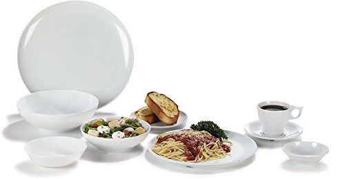 Carlisle Foodservice Products 4381302 Epicure Melamine Salad / Serving Bowl, 40 Oz., White (Set Of 12) #TOP7