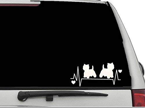 Decals USA Westies Lifeline 4 Decal Sticker for Car and Truck Windows and Laptops
