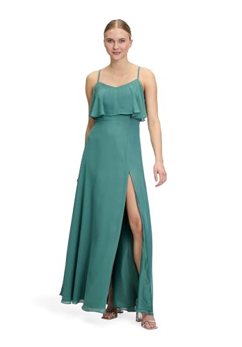 Vera Mont Damen Abendkleid mit Volant 32, Bright Eucalyptus