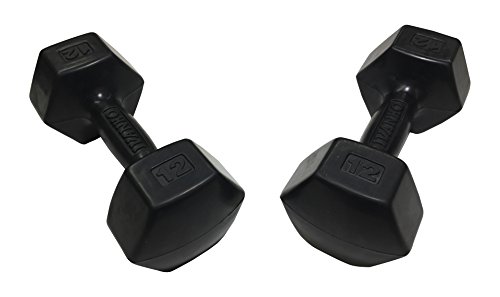 Ivanko Rubber Dumbbells, 12 Lbs (Pair) #TOP3