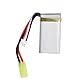 ZYGY 2pcs 7.4V 850mah Lithium Batterie & 2in1 Ladegerät für 9300 9301E 9302E 9303E 9034E 9305E 9310 9201E 2.4G 1:18 Anteil Fernbedienung Allradantrieb Hochgeschwindigkeits-Offroad RC Auto