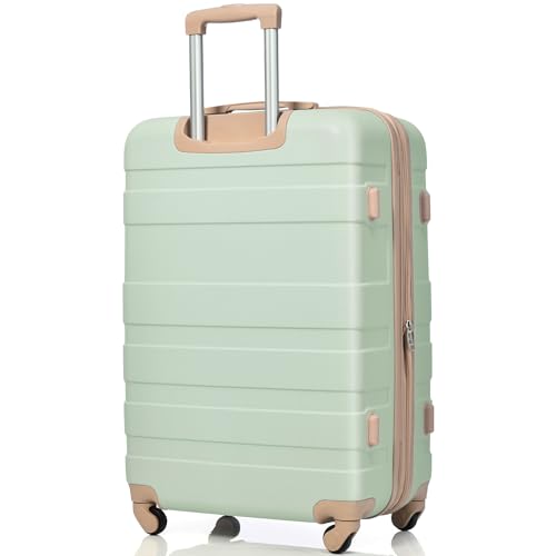Image of Merax 3 Piece ABS Hardshell Luggage Sets Spinner Wheel Suitcase