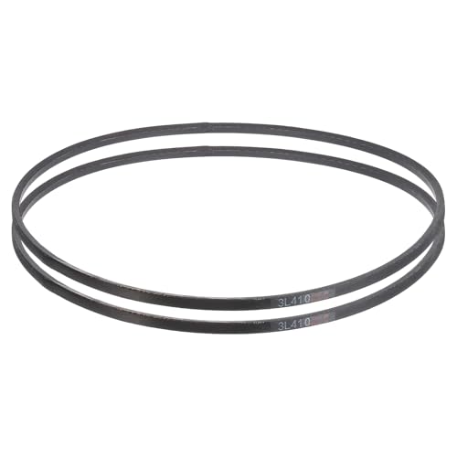 uxcell 2 Pcs 3L410 Classic Wrapped Rubber V-Belt, 41"(1041mm) Outside Circumference, 3L Profile V Belt 3/8" Width 7/32" Height