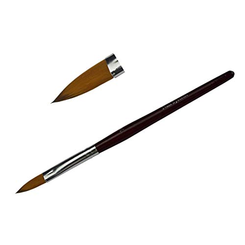 Kolinsky Sable #16 Acrylic Liquid Powder Brush Carving Pen DIY Nail Art Drawing Pack of 1, (NB006-Size No. 16)