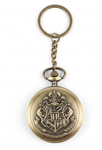 Image of Pocket Watch Metal Keychain Retro Vintage for Gifting With Key Ring Anti-Rust