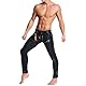 Moinha Herren Wetlook Skinny Hose Lack Leder Leggings Erotisch Offener Elastisch Lederhose Sexy Männer Unterwäsche Pants Strumpfhosen Lange Party Clubwear Fetisch BDSM Bondage Hose Ouvert-Dessous-XL