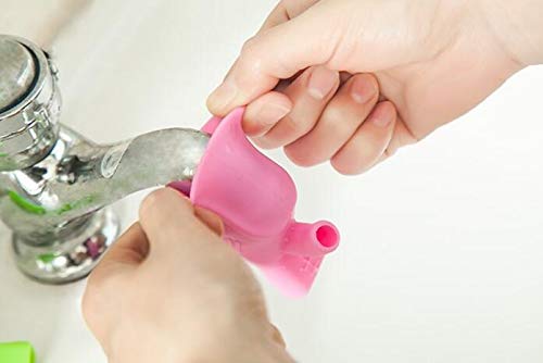 WOIWO 3 Pieces Travel Portable Simple Mouthwash Cup Brushing Cup Silicone Faucet Extender Children's Hand Washing Device Guide Sink