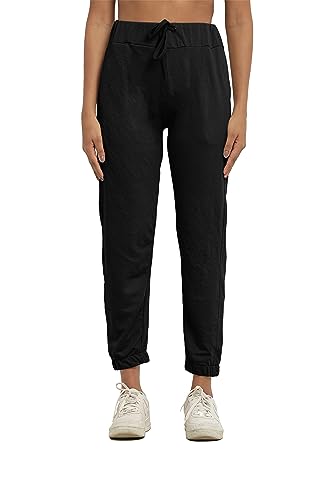 Image of Women Solid Joggers for Running, Yoga, Fitness, Lounge Wear Comfortable Cotton Joggers for Women and Girls