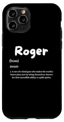 Roger Definition ���O����J�X�^���R�X�`���[�� ���W���[�X�p �X�}�z�P�[�X iPhone 11 Pro �p