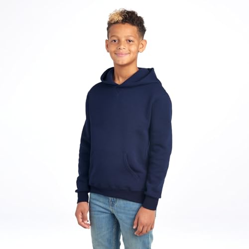 Russell Athletic Boys Dri-Power Fleece and Sweatshirts Hoodie, Hoodie - Navy, Large US2