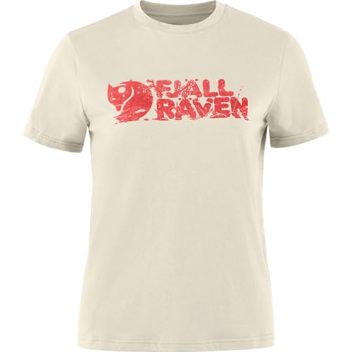 Fjällräven Damen Lush Logo W T-Shirt, Chalk White, M EU