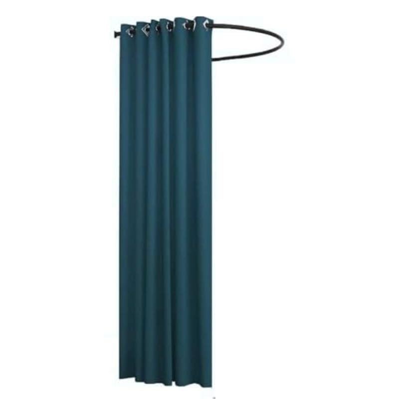 Cabine d'essayage portable en U avec tringle murale robuste pour espace mode