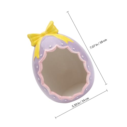 Décoration de Pâques en céramique pour petit animal et maison hamster pourpre