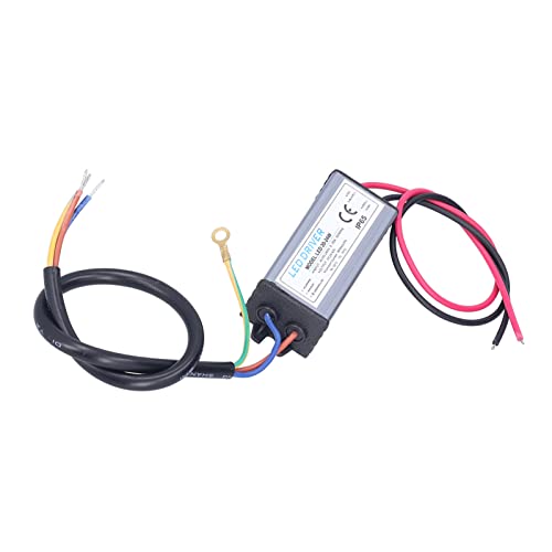 Image of Fafeicy LED Driver, Input AC95-265V 0.35A, Output 24-42VDC 24W 600mA, LED Transformer, Low Voltage LED Driver, IP65 Weatherproof Housing, Drive Power