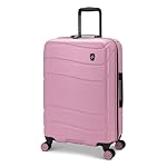 Atlantic Transmarine Hardside Medium Luggage – Superior Polycarbonate Construction with 8 Spinner Wheels and Retractable Handle, Integrated TSA Lock, Expandable 2" – Blush