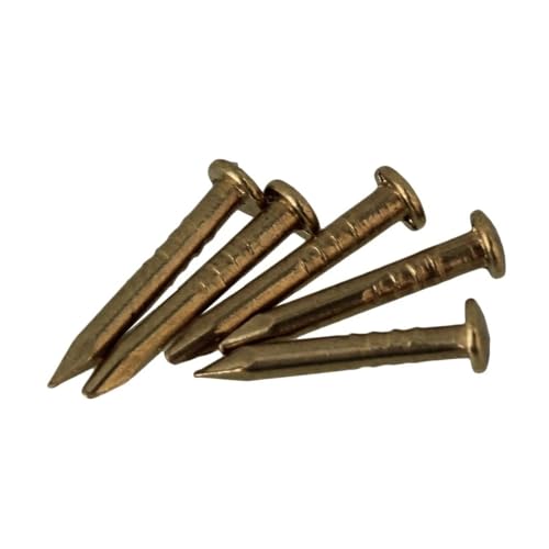 BUUV Antique Pure Copper Furniture Miniature Nail con cabeza redonda 8-12mm pack de 100 (Color : 12mm x 1.5mm)(12mm X 1.5mm) miniatura 4