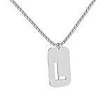 Collares de Monograma Minimalistas de Acero Inoxidable Cartas Iniciales