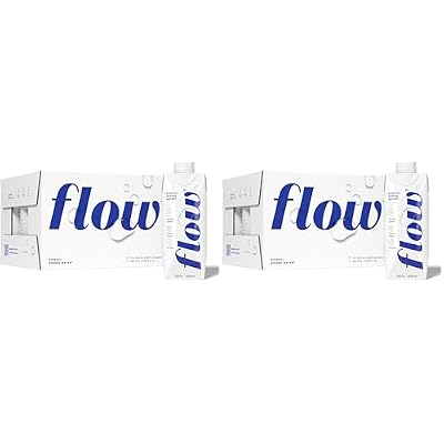Flow Alkaline Spring Water - Refreshing Taste-Of Natural Alkaline Water With Natural Electrolytes,Eco-Friendly Packaging,Non-GMO And BPA-Free. Unflavored. of 16.9 FL Bottles,(Pack of 24)