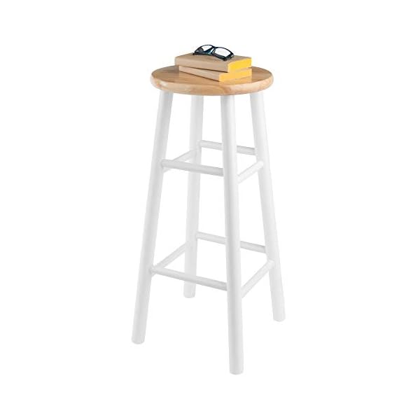 Winsome 30"H Beveled Seat Stool - Set of 2, Assembled - Image 8