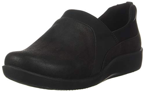 Clarks Women's Sillian Bliss, Black Synthetic, 6.5 Medium