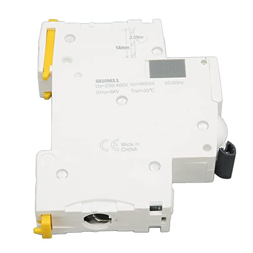 Disjoncteur 1P avec structure à clip double verrouillage pour une fixation stable