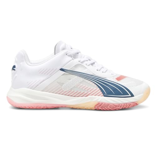 PUMA Womens Accelerate Nitro Sqd Racquet Volleyball Sneakers Shoes - White - Size 6 M