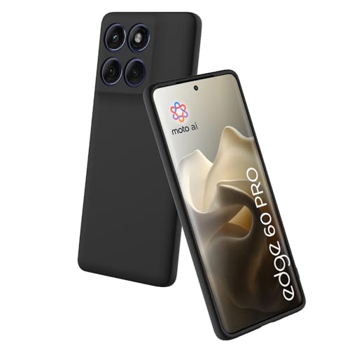 Image of Back Cover for Motorola Moto Edge 60 Pro 5G | Full Camera Protection | Premium Liquid Silicon Case | Flexible Bumper Case for Motorola Moto Edge 60 Pro 5G (Black)