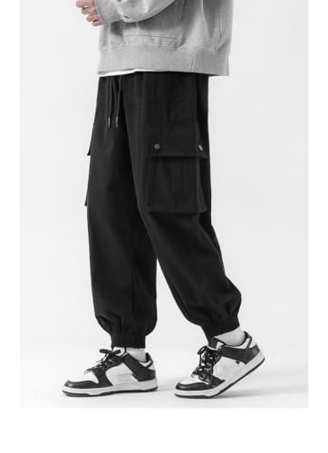 Pantalon cargo ajustable avec coupe large et design jogging sport