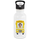 Kiddle-Design Personalisiertes Schulbus Motiv Trinkflasche mit Wunschname - Einschulung 2026 Geschenk für Kinder, Jungen Mädchen, Edelstahl Flasche - 500ml