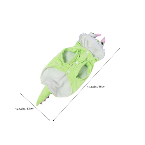 Disfraz para perro con capucha Dinosaurio divertido LALAFINA miniatura 2