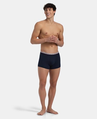 Image of Jockey UI22 Men Super Combed Cotton Rib Trunk with Ultrasoft Waistband