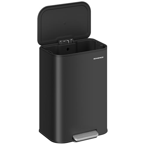 SONGMICS Kitchen Trash Can, 13-Gallon (50 L) Garbage Can with
