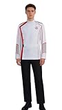 aiweran Men's Orville Spaceship Uniform Halloween Jacket Pants Belt Crew Classic Sci-fi Costume (Red, XX-Large)