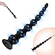 450mm Analkugeln Analkette mit 8 Anal Beads,Extra Lang Anal Dildo XXL mit Dildo Saugnapf,Analplug für Frauen Männer XXL,Anal Kugeln Anal Plug Butt Plug Analhaken Diloschwanz für Frauen (Schwarz)