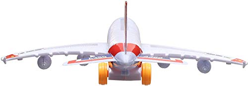 Image of Amitasha Battery Operated Aeroplane Toy for Kids with Bump & Go Airplane Flashing Lights and Realistic Jet Engine Sound for Boys 2-10 Years Birthday Gift