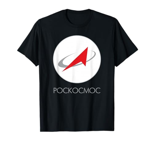 Roskosmos POCKOCMOC russische Weltraum- Agentur, Behörde T-Shirt