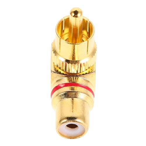 COSMEVIVI 90度オスメスアダプター メスコネクタ オーディオビデオ信号対応 金メッキ銅素材 車載機器などに