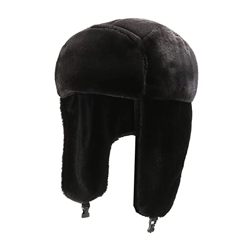 Donne Bomber Cappelli for Gli Uomini Inverno Addensare Paraorecchie Caps Pelliccia Sintetica Caldo Russo Protezione Dell'orecchio Ciclismo Cappello da Sci