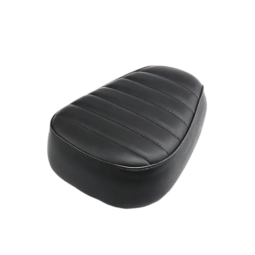 Cojín pasajero trasero universal de cuero para asiento de motocicleta con respaldo de barra