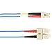 Black Box Network - FOLZH10-005M-SCLC-BL - Black Box Fiber Optic Duplex Patch Network Cable - 16.40 ft Fiber Optic Network Cable for Network Device - First End: 2 x SC Network - Male - Second End: 2 x