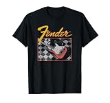 Fender Retro Vintage Guitar Checkered Tシャツ