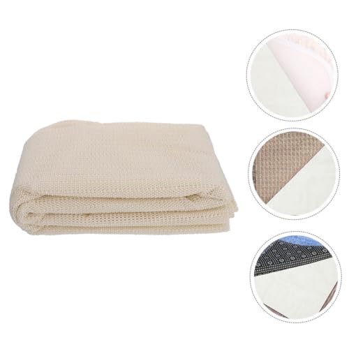 Alfombrilla de PVC antideslizante multifuncional beige lavable para base de sofá y baño 4